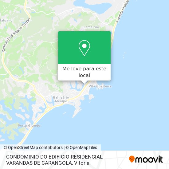 CONDOMINIO DO EDIFICIO RESIDENCIAL VARANDAS DE CARANGOLA mapa