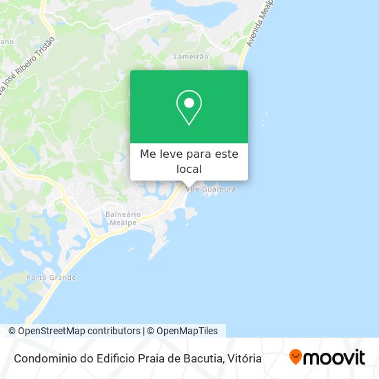 Condominio do Edificio Praia de Bacutia mapa