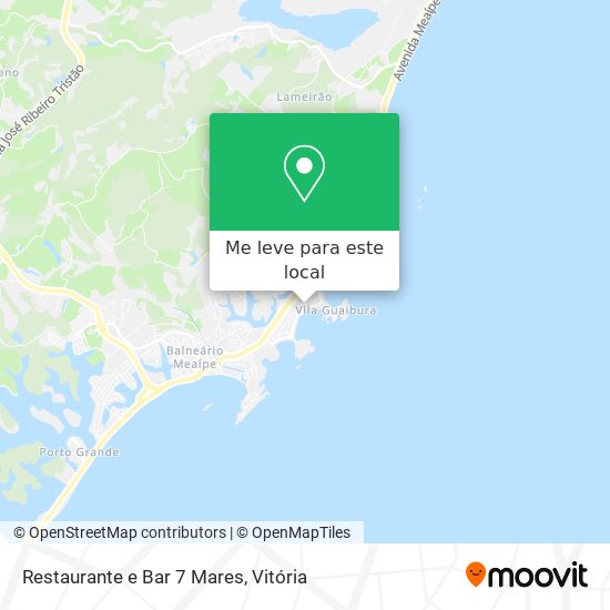 Restaurante e Bar 7 Mares mapa