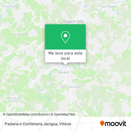 Padaria e Confeitaria Jacigua mapa