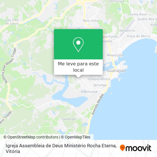 Igreja Assembleia de Deus Ministério Rocha Eterna mapa