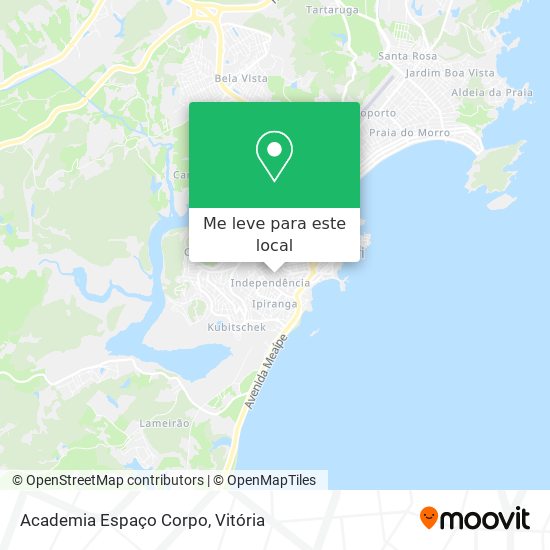 Academia Espaço Corpo mapa