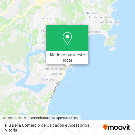 Piu Bella Comercio de Calcados e Acessorios mapa
