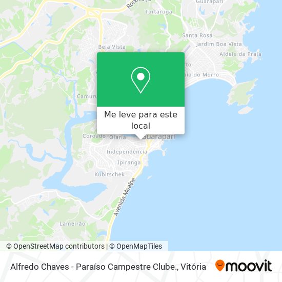 Alfredo Chaves - Paraíso Campestre Clube. mapa