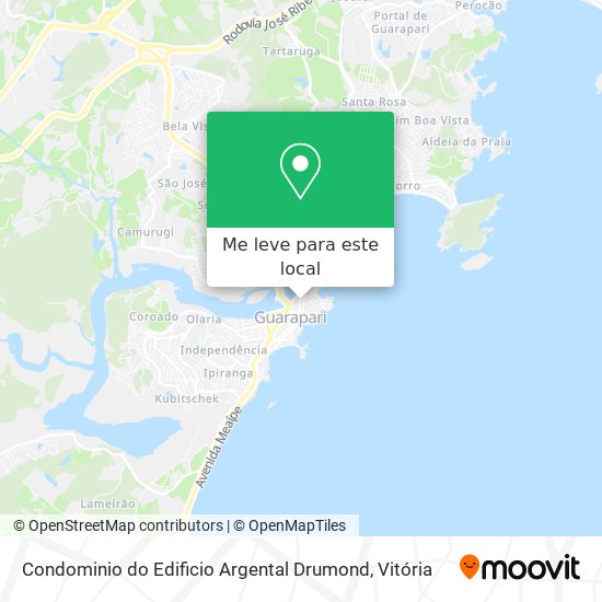 Condominio do Edificio Argental Drumond mapa