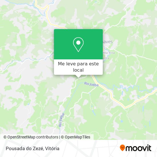Pousada do Zezé mapa