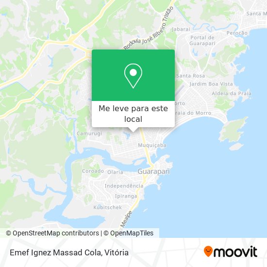 Emef Ignez Massad Cola mapa