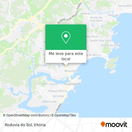 Rodovia do Sol mapa