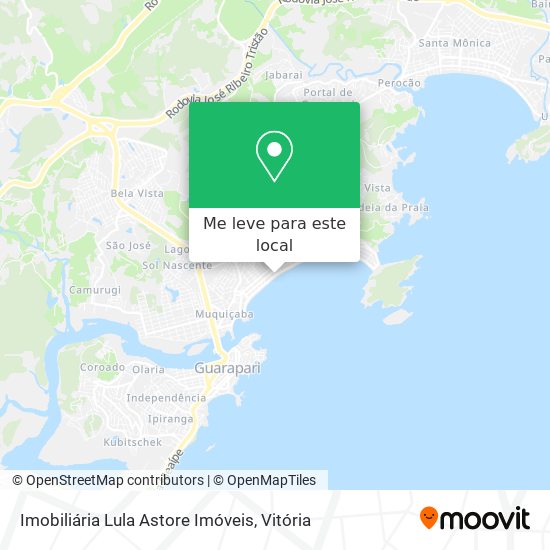 Imobiliária Lula Astore Imóveis mapa