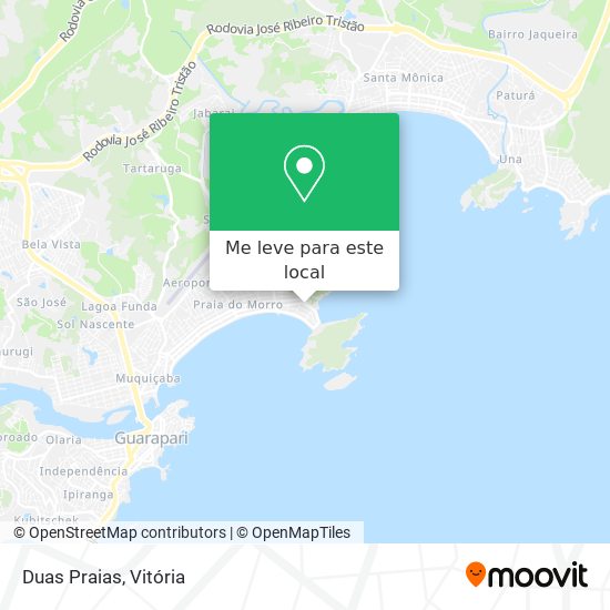 Duas Praias mapa