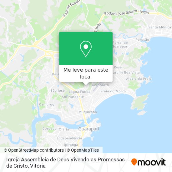 Igreja Assembleia de Deus Vivendo as Promessas de Cristo mapa