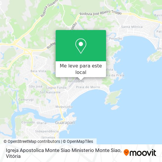 Igreja Apostolica Monte Siao Ministerio Monte Siao mapa