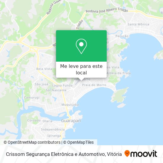 Crissom Segurança Eletrônica e Automotivo mapa