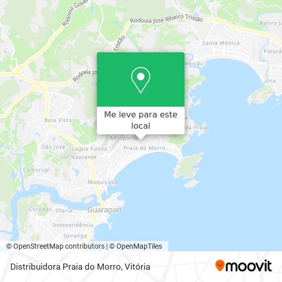 Distribuidora Praia do Morro mapa