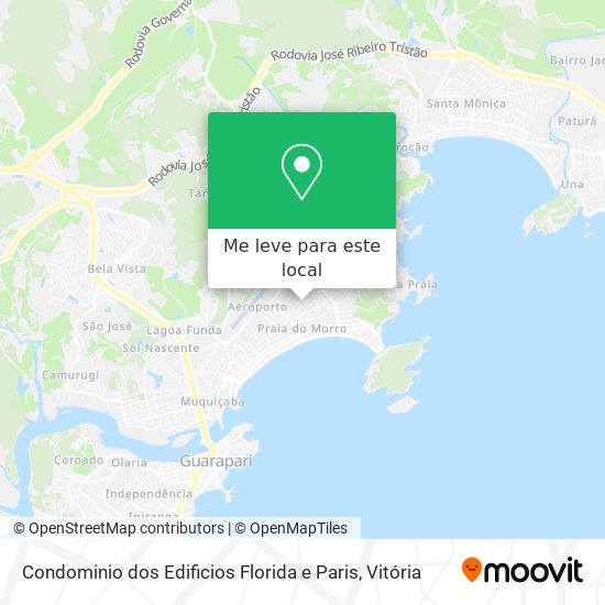 Condominio dos Edificios Florida e Paris mapa