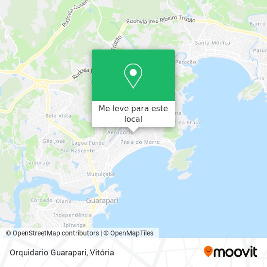 Orquidario Guarapari mapa