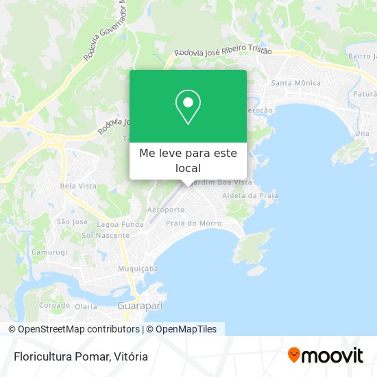 Floricultura Pomar mapa