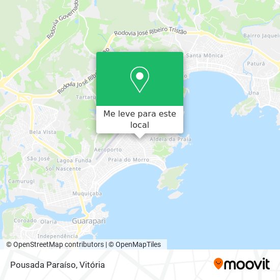 Pousada Paraíso mapa