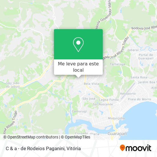 C & a - de Rodeios Paganini mapa