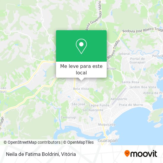 Neila de Fatima Boldrini mapa