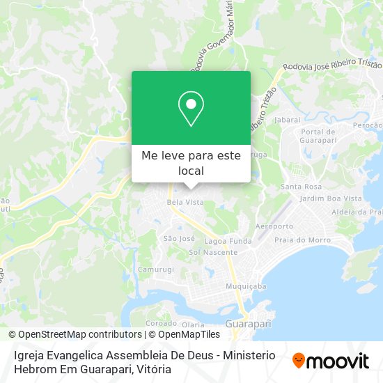 Igreja Evangelica Assembleia De Deus - Ministerio Hebrom Em Guarapari mapa