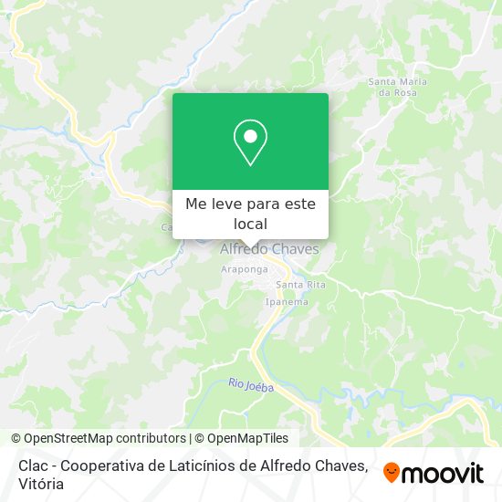 Clac - Cooperativa de Laticínios de Alfredo Chaves mapa