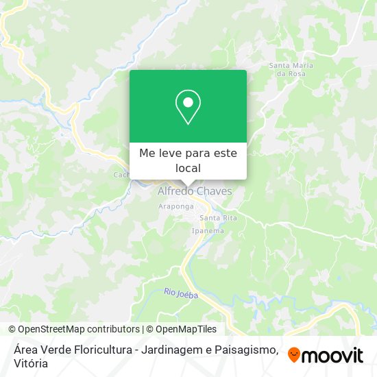 Área Verde Floricultura - Jardinagem e Paisagismo mapa