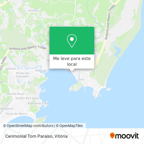 Cerimonial Tom Paraíso mapa