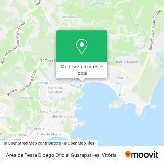 Área de Festa Dioego Oficial Guarapari-es mapa