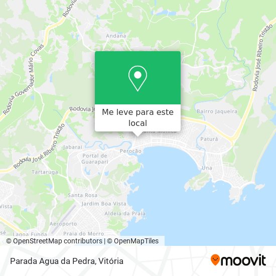 Parada Agua da Pedra mapa
