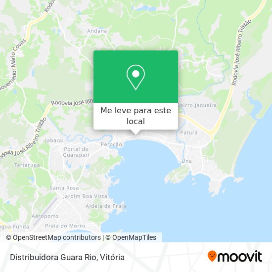 Distribuidora Guara Rio mapa