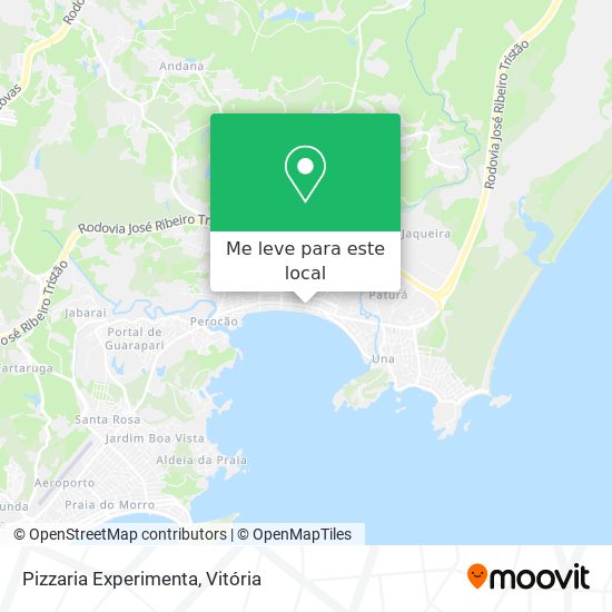 Pizzaria Experimenta mapa
