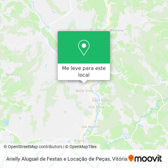 Arielly Aluguel de Festas e Locação de Peças mapa
