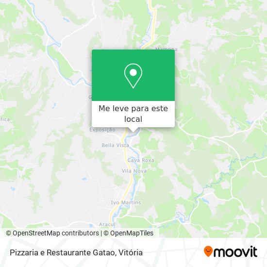 Pizzaria e Restaurante Gatao mapa