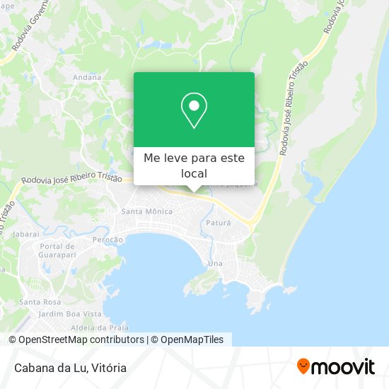 Cabana da Lu mapa