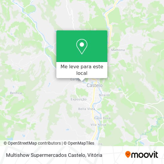 Multishow Supermercados Castelo mapa