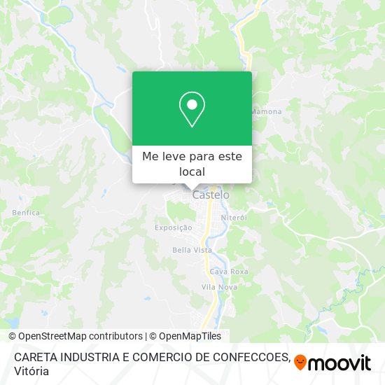 CARETA INDUSTRIA E COMERCIO DE CONFECCOES mapa