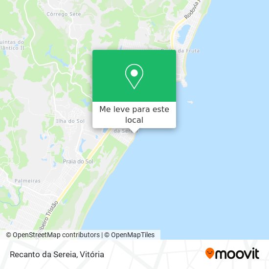 Recanto da Sereia mapa