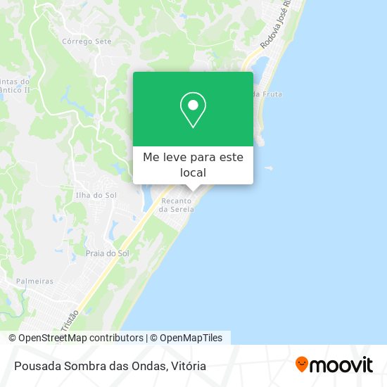 Pousada Sombra das Ondas mapa