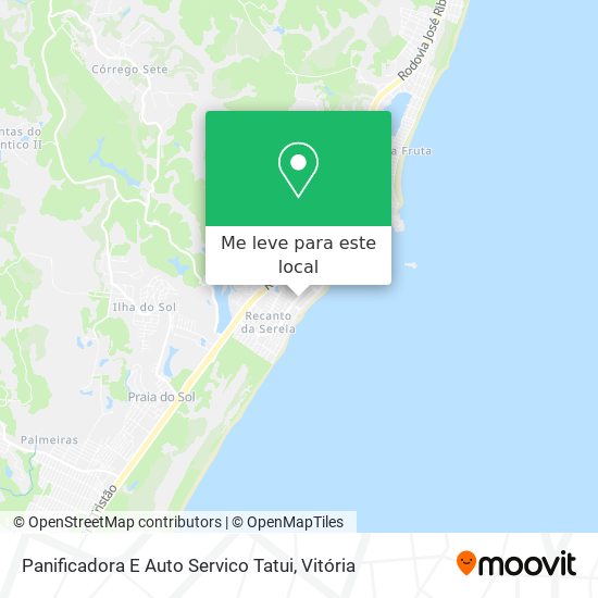 Panificadora E Auto Servico Tatui mapa