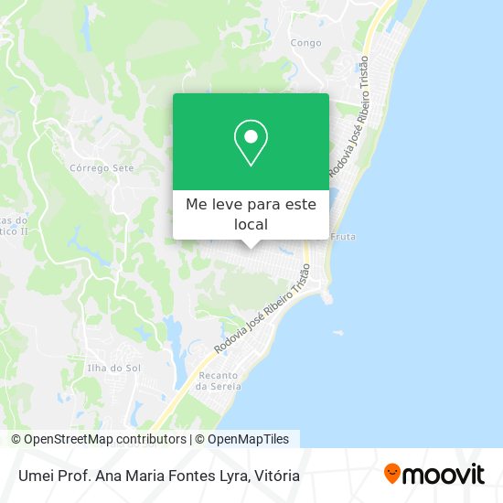 Umei Prof. Ana Maria Fontes Lyra mapa
