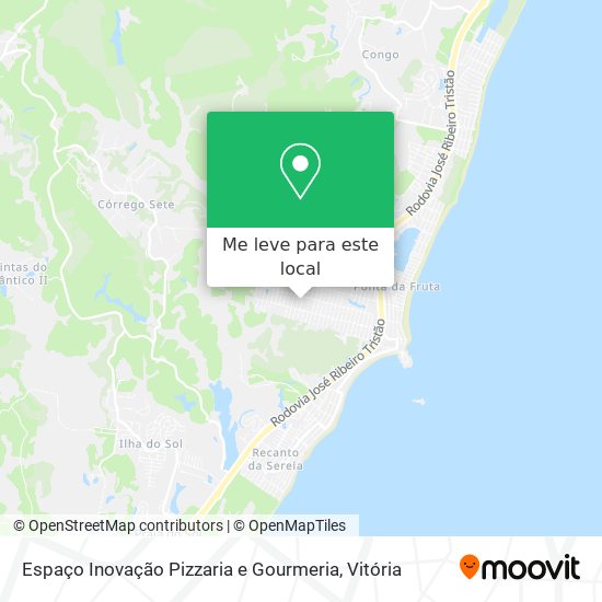 Espaço Inovação Pizzaria e Gourmeria mapa