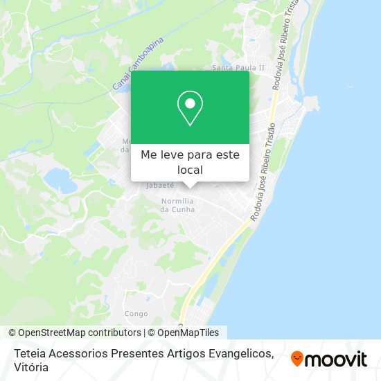 Teteia Acessorios Presentes Artigos Evangelicos mapa