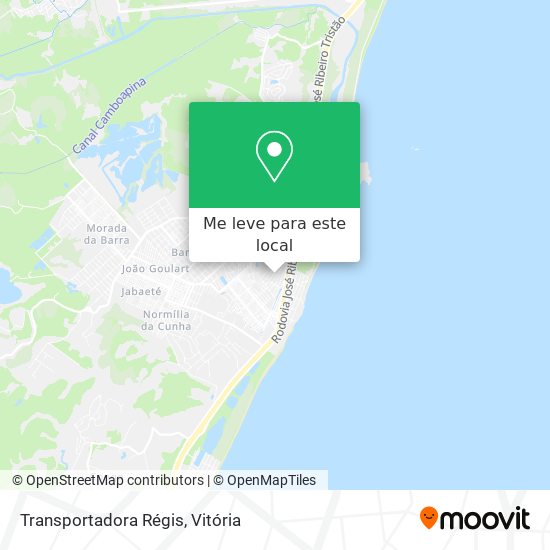 Transportadora Régis mapa