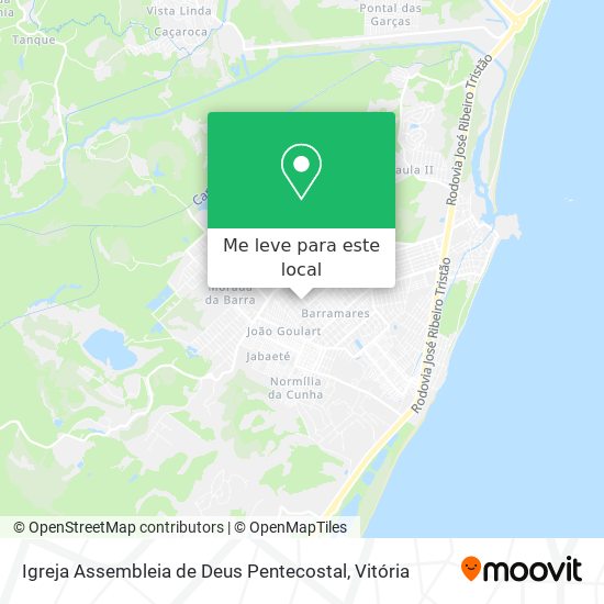 Igreja Assembleia de Deus Pentecostal mapa