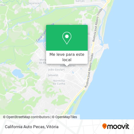 California Auto Pecas mapa