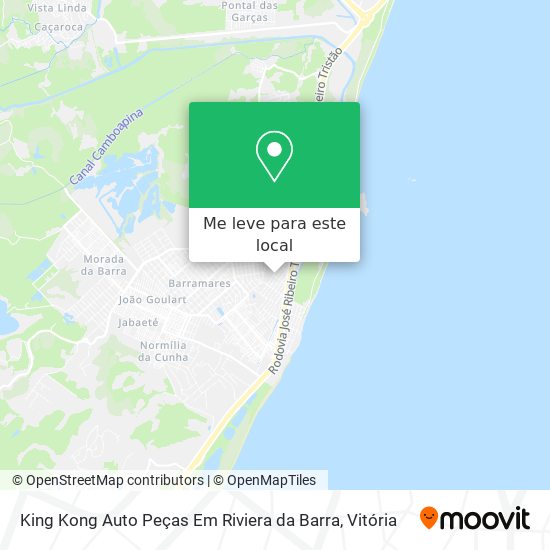 King Kong Auto Peças Em Riviera da Barra mapa