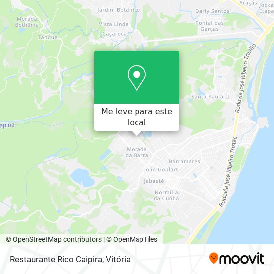 Restaurante Rico Caipira mapa