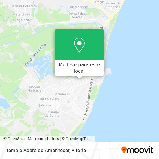 Templo Adaro do Amanhecer mapa
