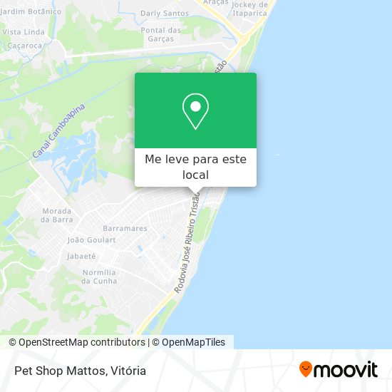 Pet Shop Mattos mapa